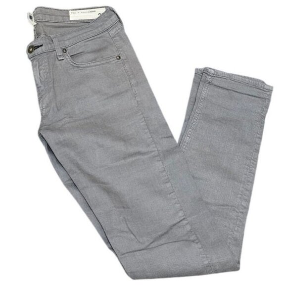 Rag & Bone Gray Slim Fit Jeans Womens Size 26 Mid-Rise Stretch Denim 5-Pocket De - Picture 10 of 12